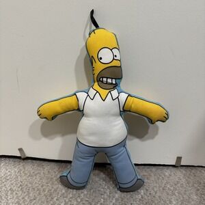 Vintage Homer Simpsons Head Pillow 14" Plush The Simpsons 20th Century Fox